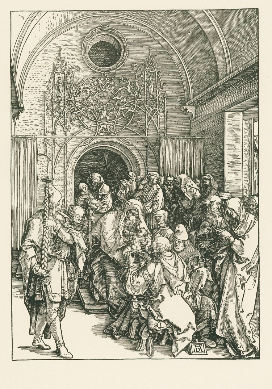 La circuncisión de Cristo, c.1504 (xilografía) de Albrecht Dürer or Duerer