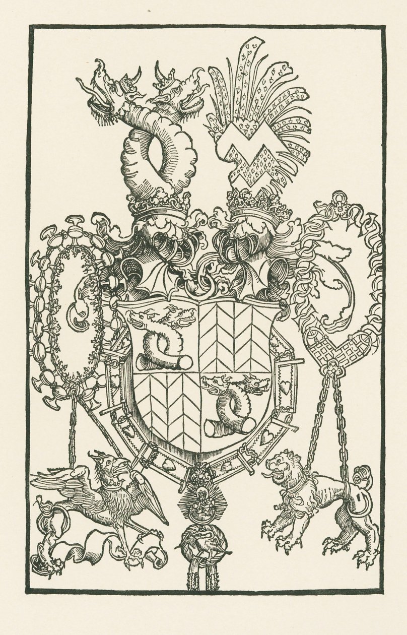 Escudo de Florian Waldauf von Waldenstein de Albrecht Dürer or Duerer