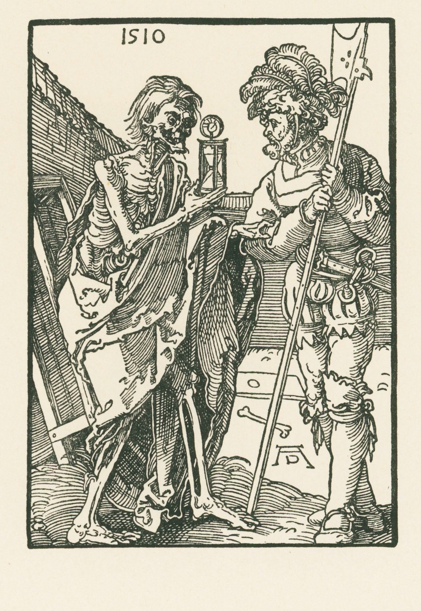 La muerte y el Landsknecht de Albrecht Dürer or Duerer