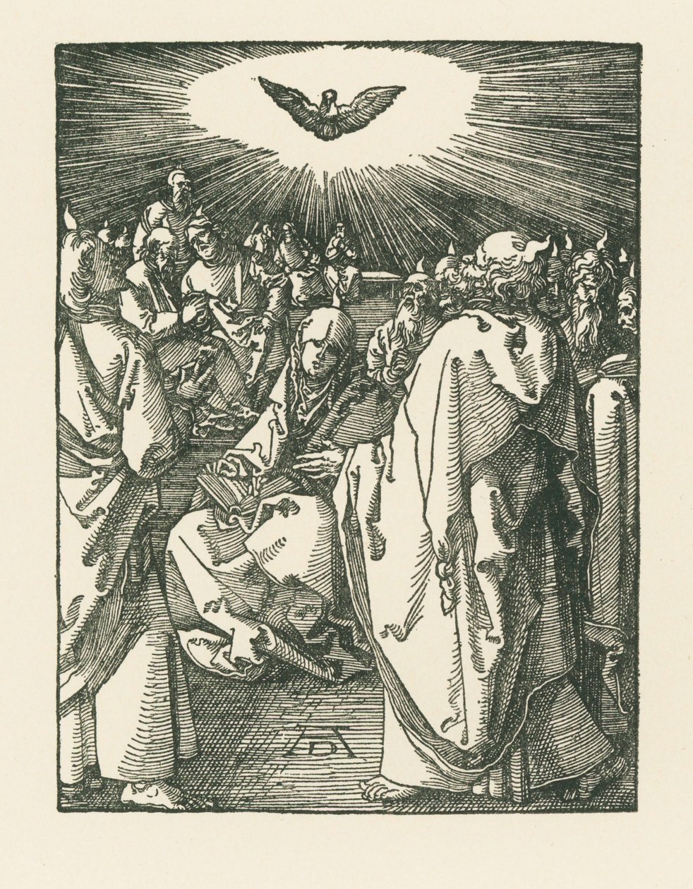 El descenso del Espíritu Santo, c.1510 (xilografía) de Albrecht Dürer or Duerer