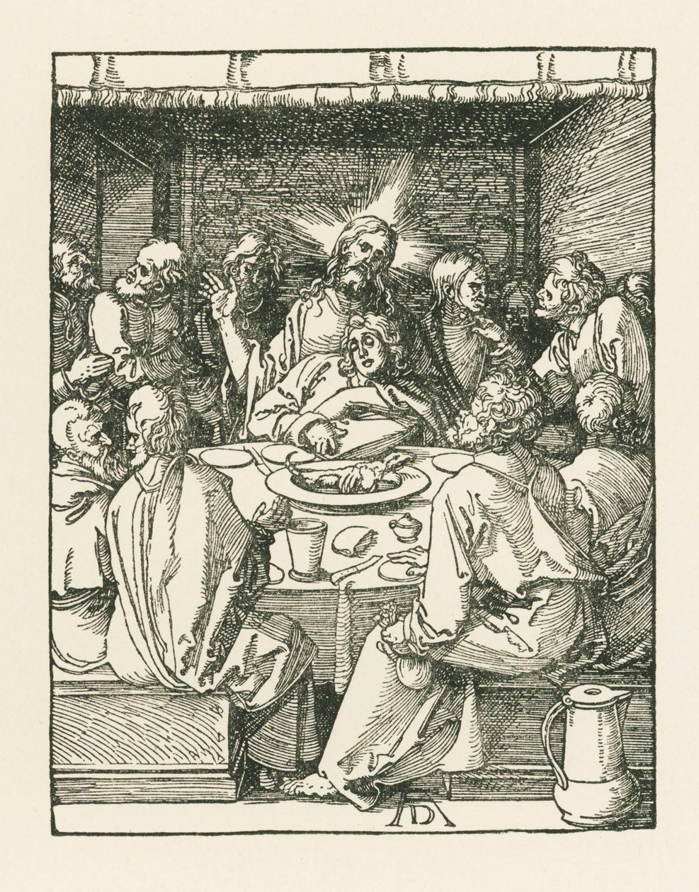 La Última Cena, c.1508-09 (xilografía) de Albrecht Dürer or Duerer