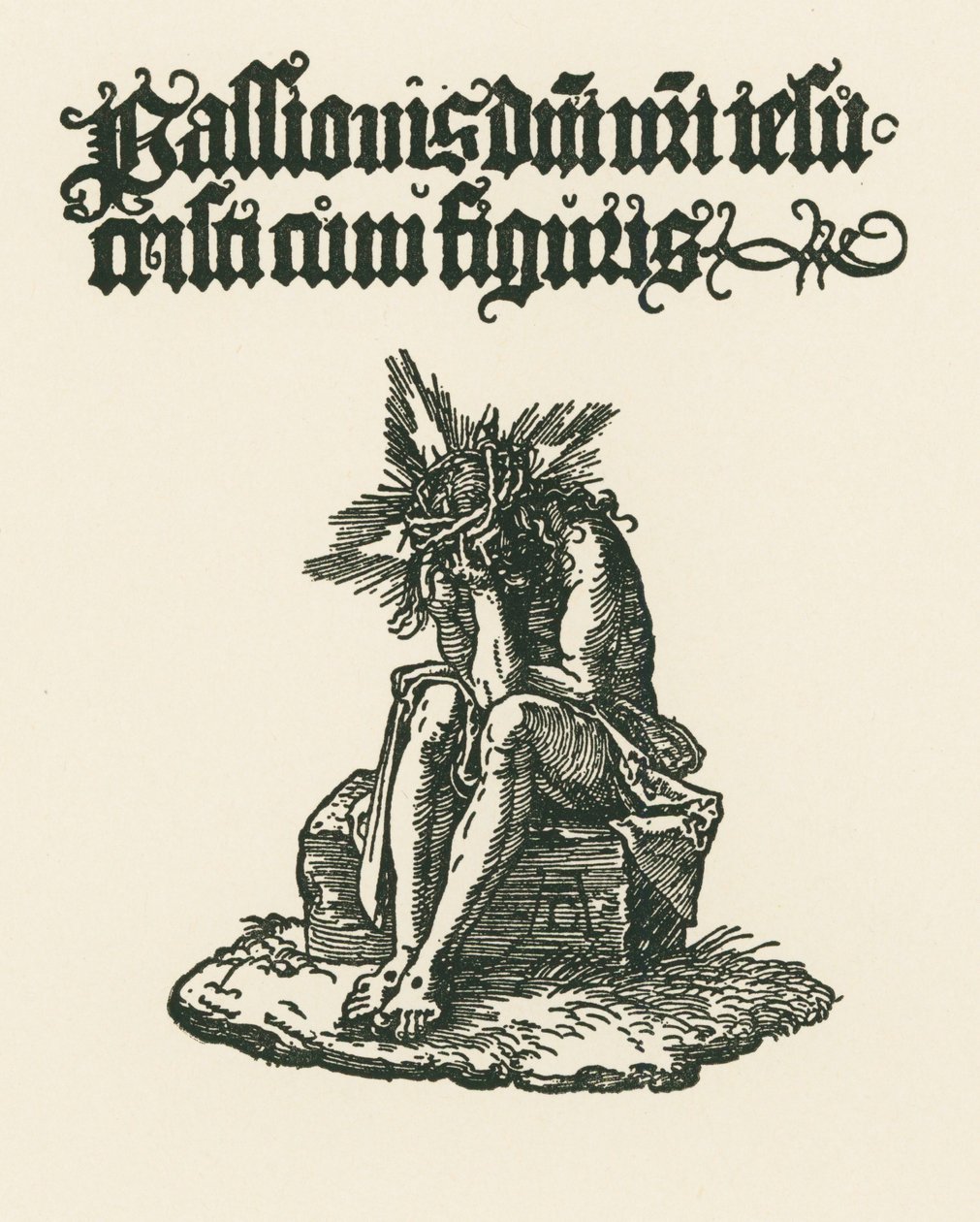 El Varón de Dolores, c.1511 (xilografía) de Albrecht Dürer or Duerer