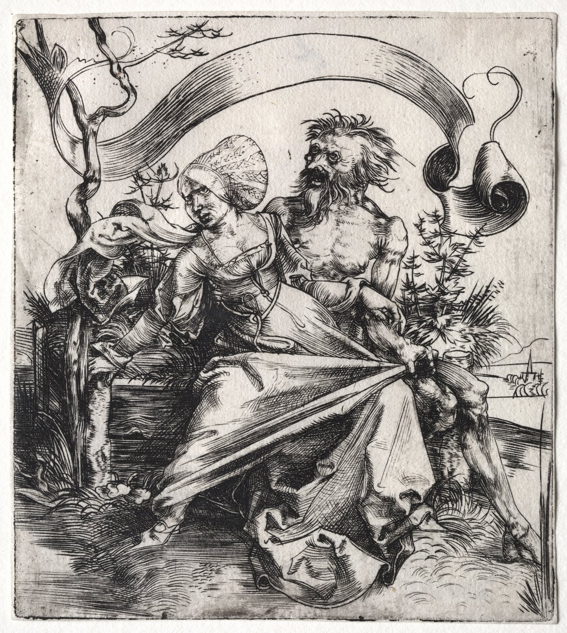 El Ravisher, c. 1495 (grabado) de Albrecht Dürer or Duerer