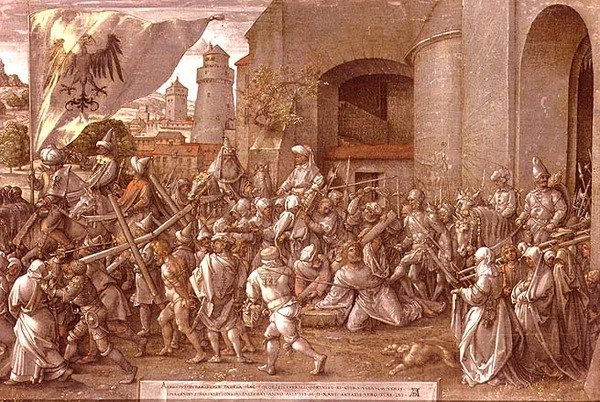 El camino al Calvario de Albrecht Dürer