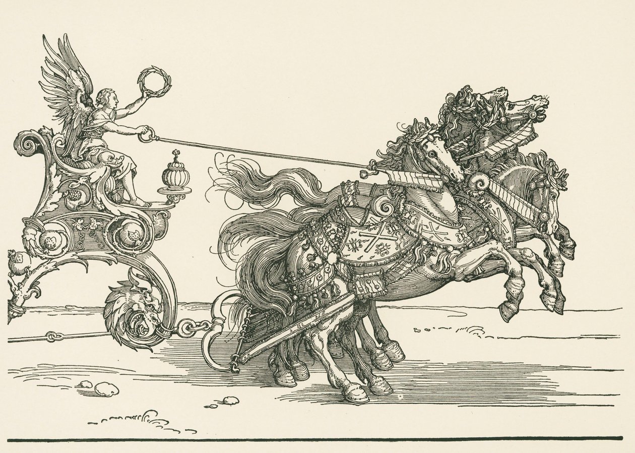El Pequeño Coche Triunfal o El Matrimonio Borgoñón de Albrecht Dürer or Duerer