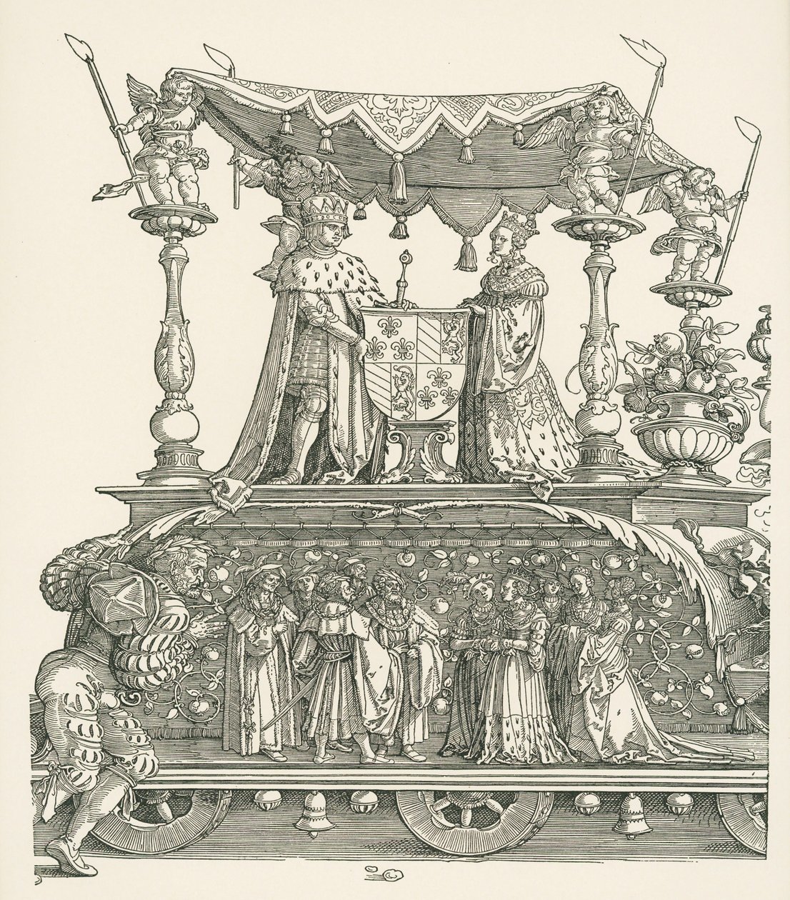 El Pequeño Coche Triunfal o El Matrimonio Borgoñón de Albrecht Dürer or Duerer