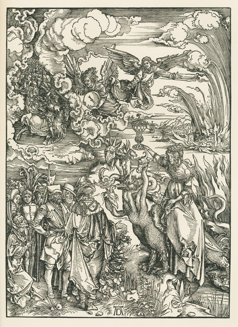 La ramera de Babilonia. El Apocalipsis de San Juan, c.1496-97 (xilografía) de Albrecht Dürer or Duerer