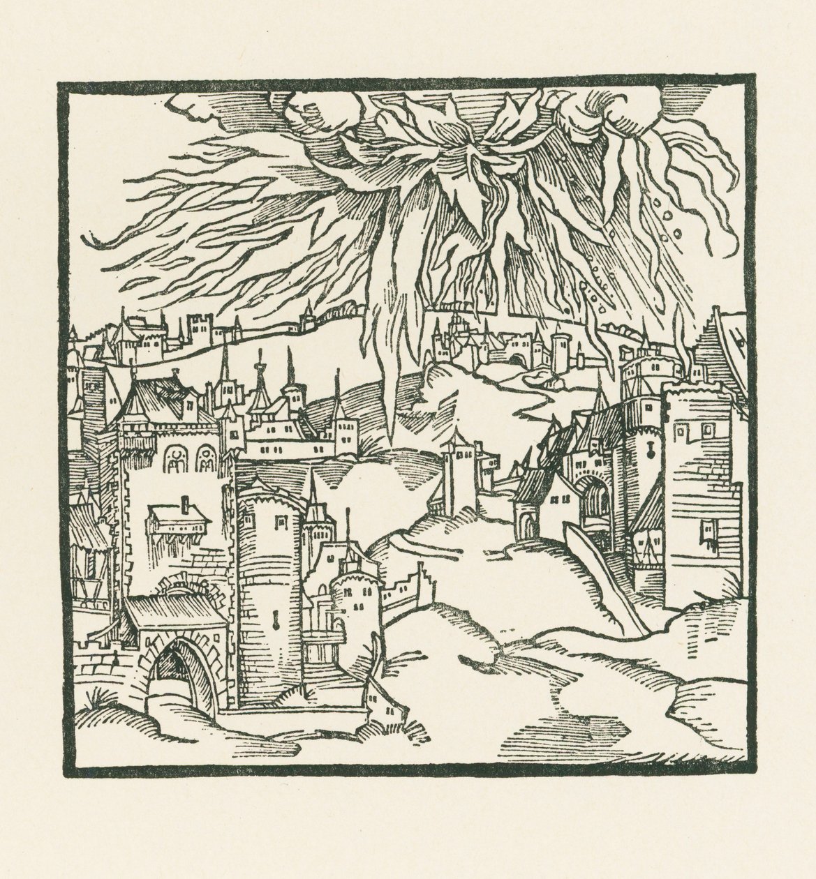 La destrucción de Sodoma y Gomorra de Albrecht Dürer or Duerer
