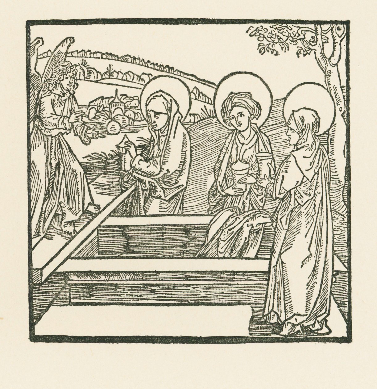 Las tres Marías en el sepulcro de Cristo de Albrecht Dürer or Duerer
