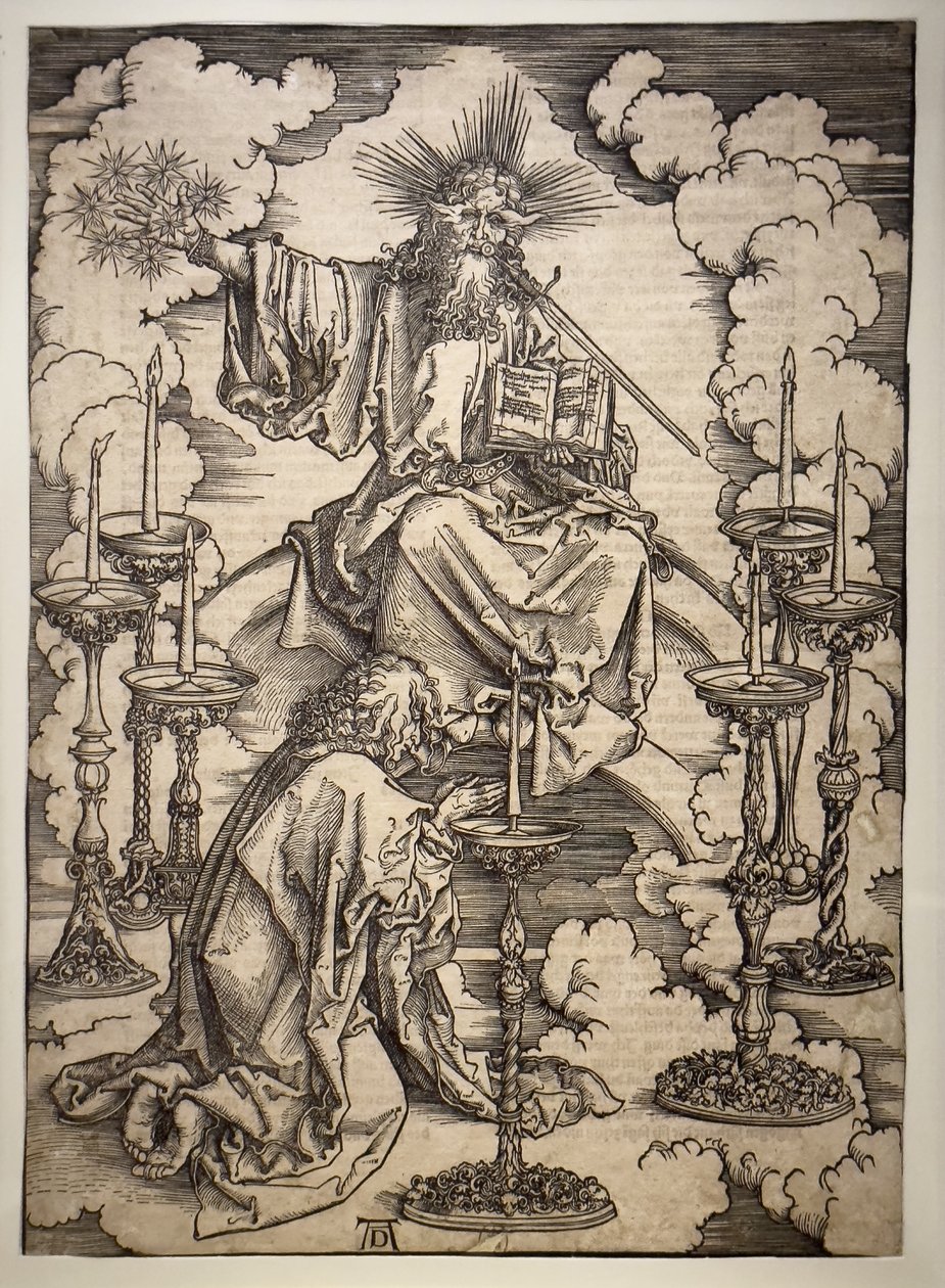 La visión de los 7 candeleros de Albrecht Dürer or Duerer