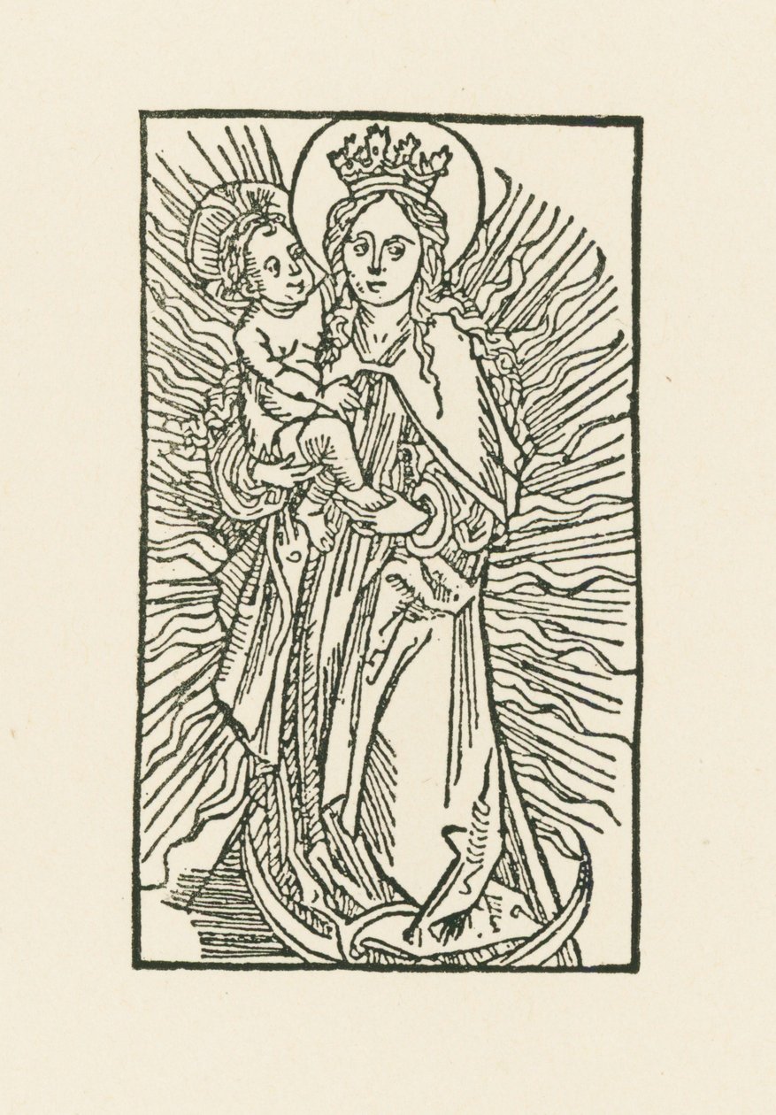 Virgen María al sol de Albrecht Dürer or Duerer