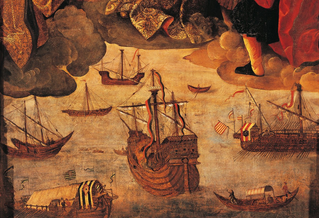 Carabela española (detalle) de Alejo Fernandez