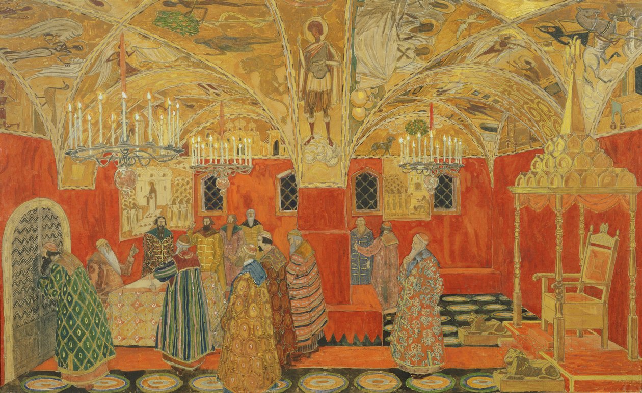 En el Kremlin, escena de la ópera 