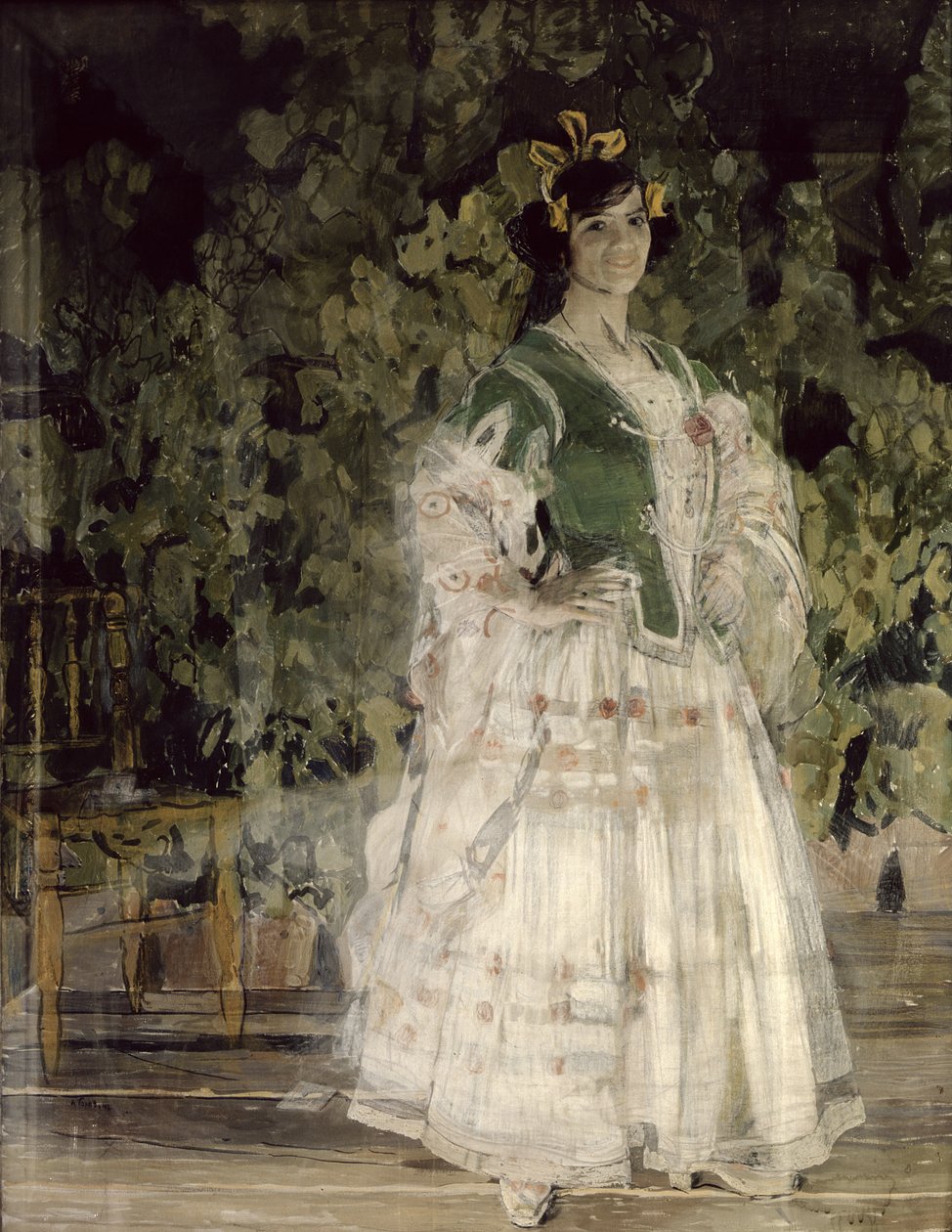 Retrato de Maria Kusnetsova-Benois como Carmen, 1908 de Aleksandr Jakovlevic Golovin