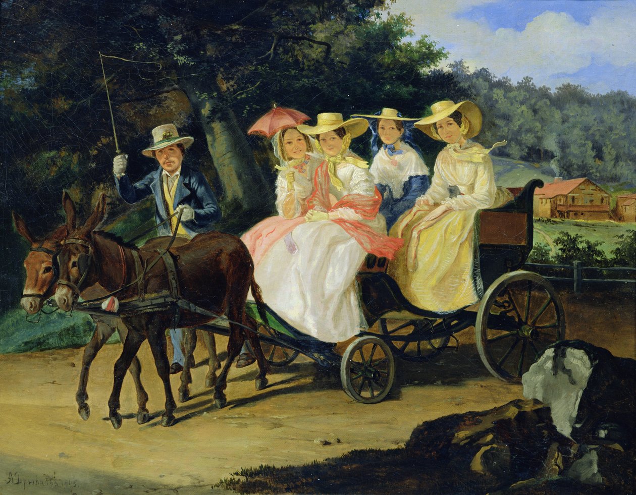 Una Carrera, 1845-46 de Aleksandr Pavlovich Bryullov