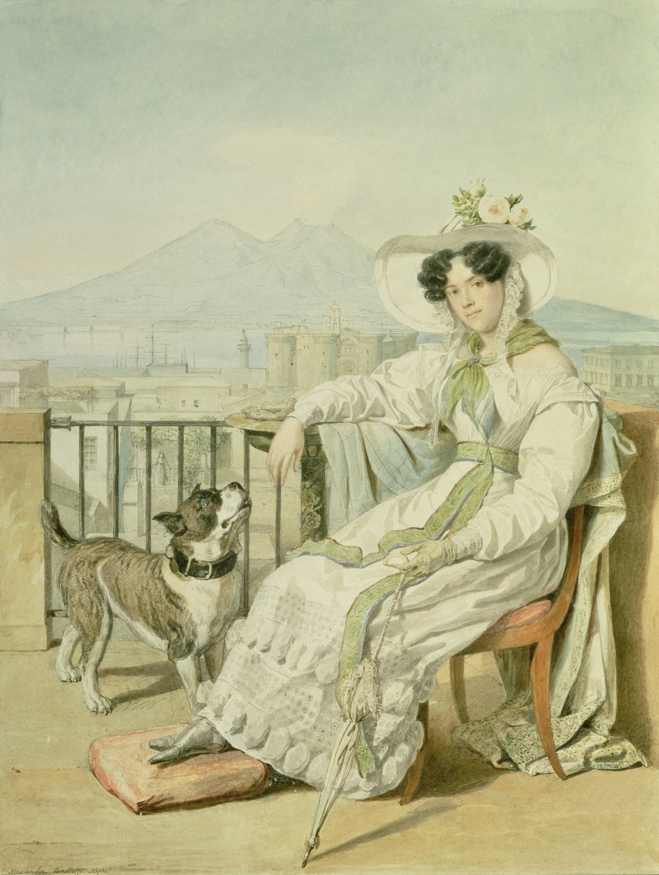 Retrato de la princesa Natalia Golitsin, 1822-26 de Aleksandr Pavlovich Bryullov