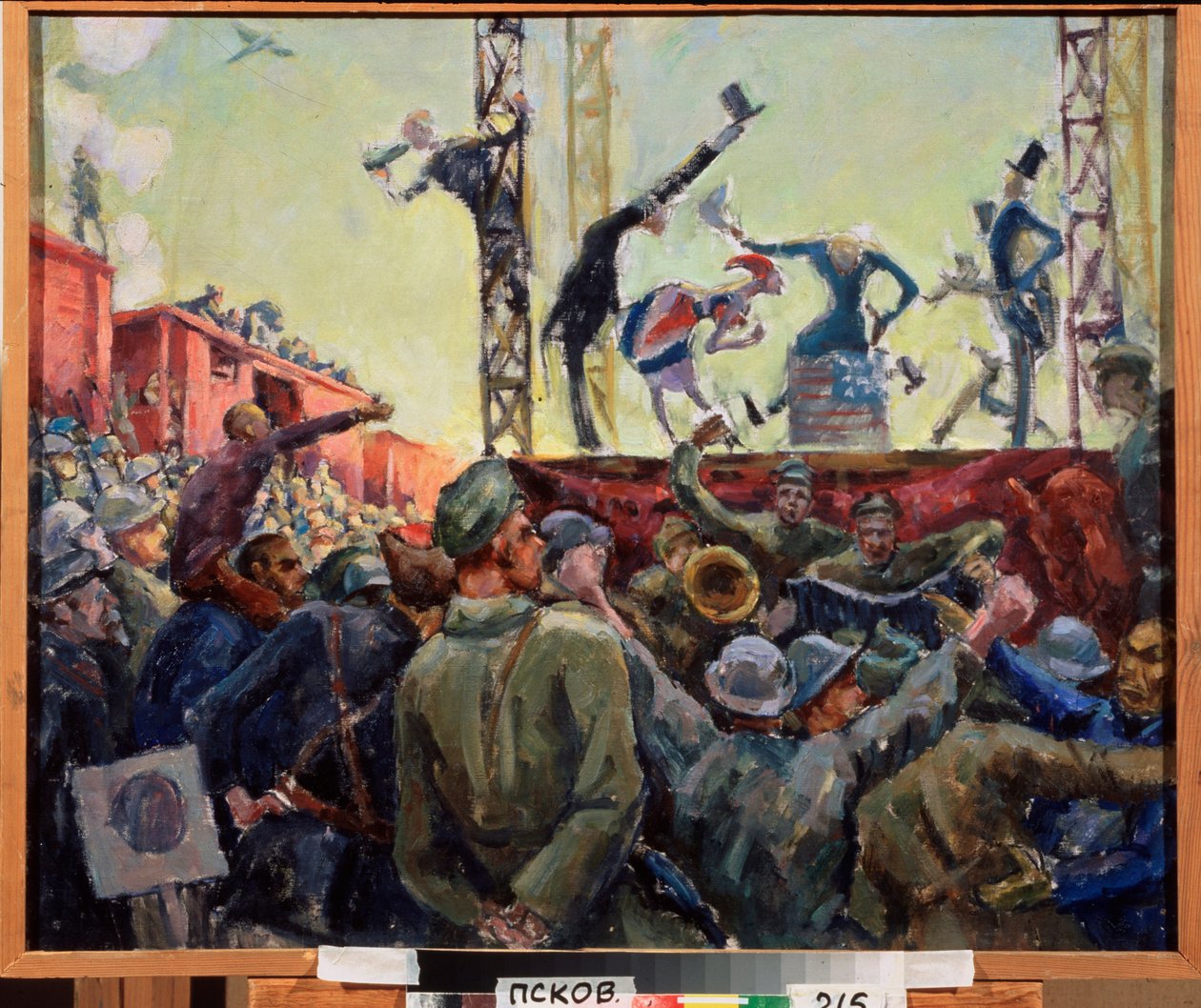 Brigada de Agitación en el frente de Aleksandr Aleksandrovich Osmerkin