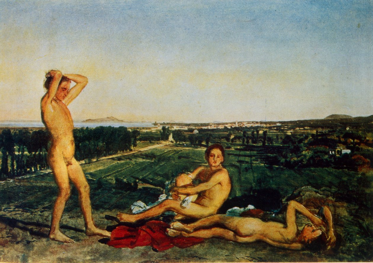 En la orilla de la bahía de Nápoles de Aleksandr Andreevich Ivanov