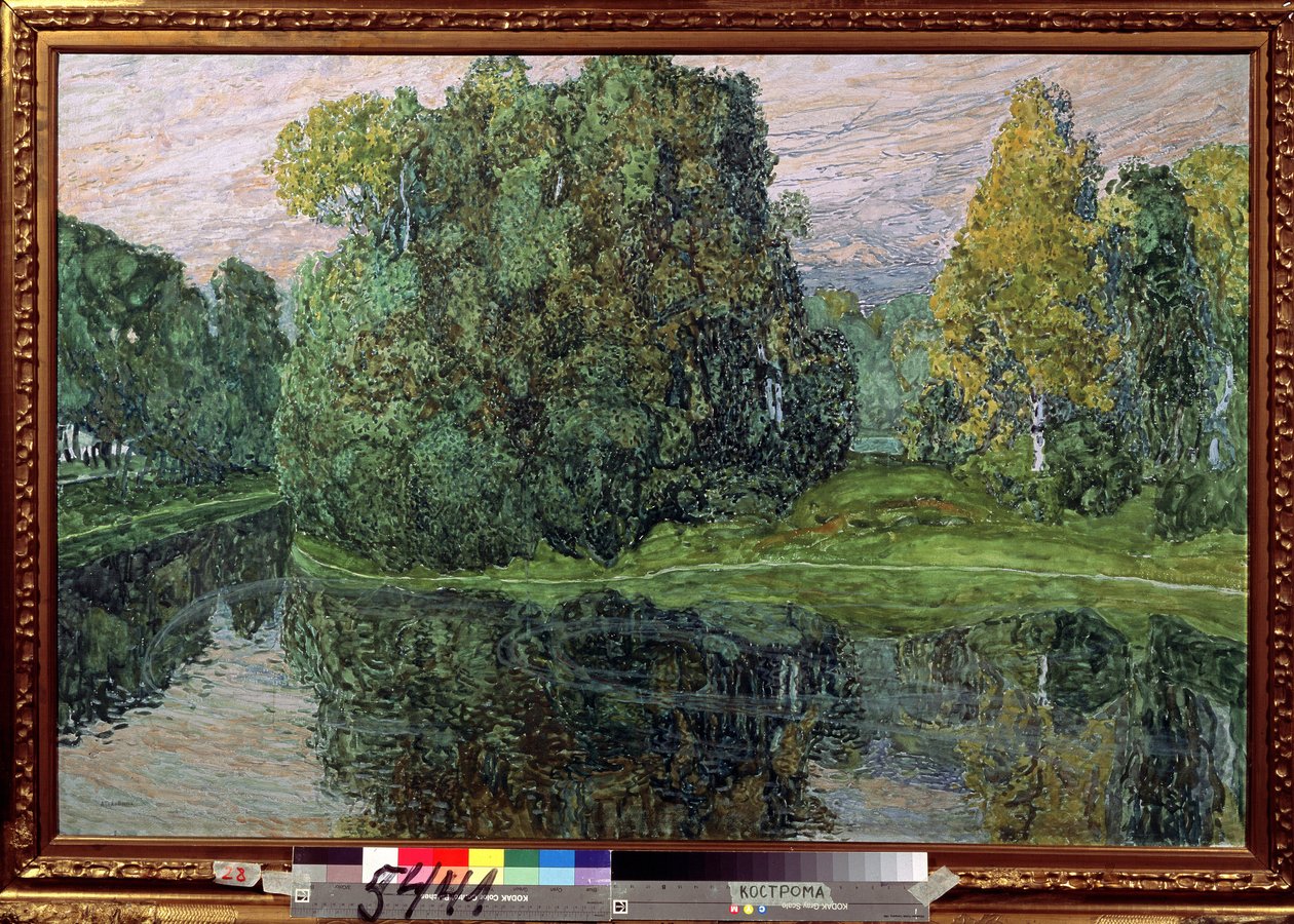 Isla (Isla). Pintura de Alexander Yakolevich Golovin (Alexander Golovin) (1863-1930), gouache y pastel sobre cartón, arte ruso, finales del siglo XIX y principios del XX. Museo Estatal de Arte Unido, Kostromá (Rusia). de Aleksandr Jakovlevic Golovin