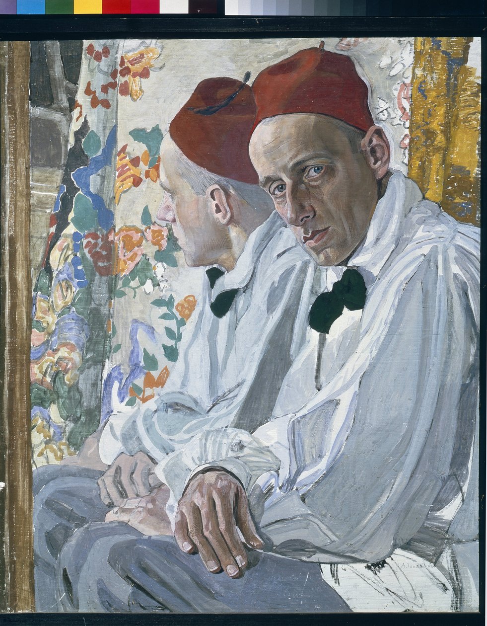 Retrato del productor de espectáculos Vsevolod Meyerhold (1874-1940). Obra de Alexander Golovin (Alexander Golovin) (1863-1930), temple sobre tabla de Aleksandr Jakovlevic Golovin
