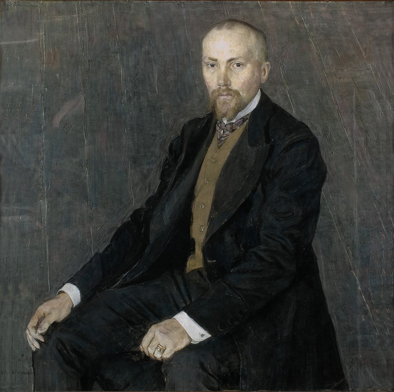 Retrato del artista Nicholas Roerich 1874-1947, 1907 de Aleksandr Jakovlevic Golovin