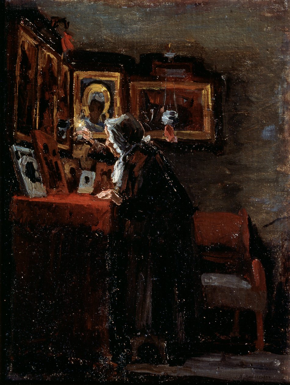 Antes de una fiesta religiosa de Aleksei Fyodorovich Afanasyev