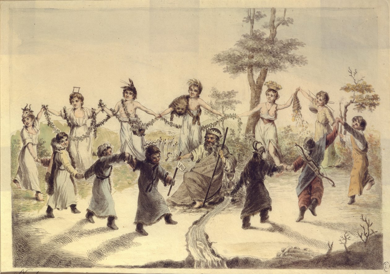 Alegoría de los doce meses del año, 1808 de Aleksei Gavrilovich Venetsianov