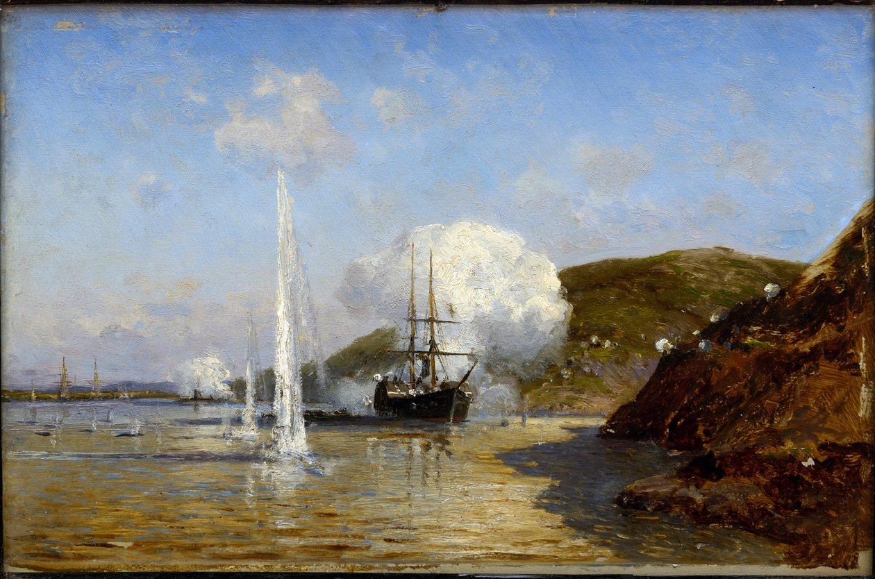 Guerra ruso-turca de 1877-1878 - La acción de Nikolai Skrydlov en el Danubio de Aleksei Petrovich Bogolyubov