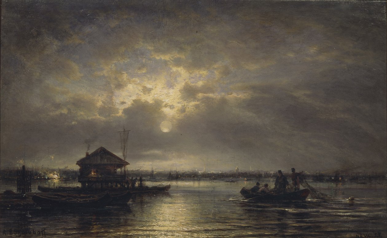 Noche de verano en el Neva de Aleksei Petrovich Bogolyubov