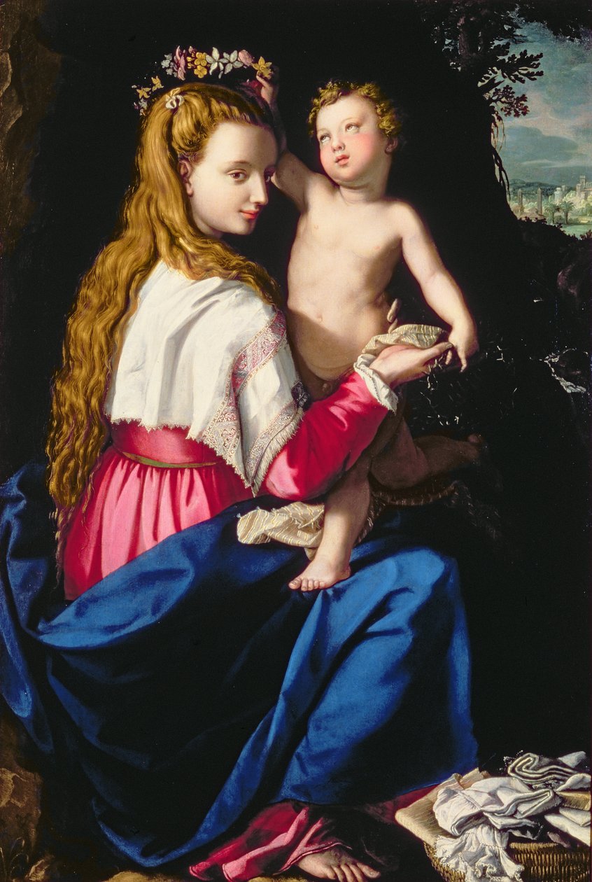 Madonna y el Niño de Alessandro Allori