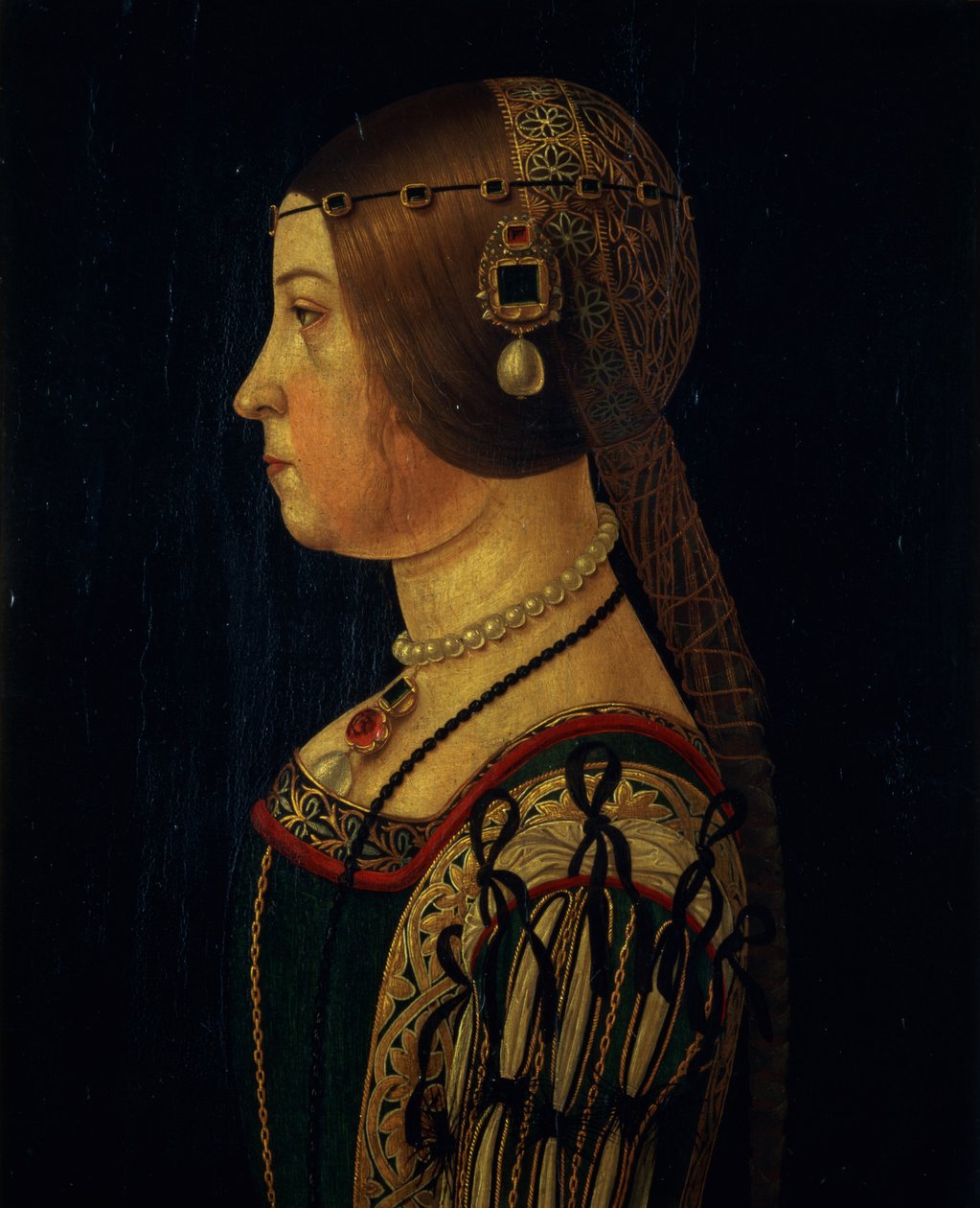 Retrato de Barbara Pallavicino, c.1520-28 de Alessandro, Araldi