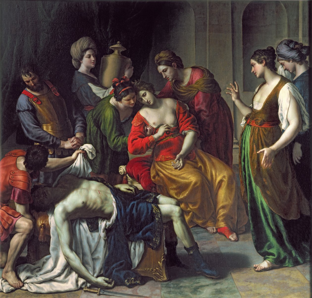 La muerte de Antonio y Cleopatra, 1630-35 de Alessandro Turchi