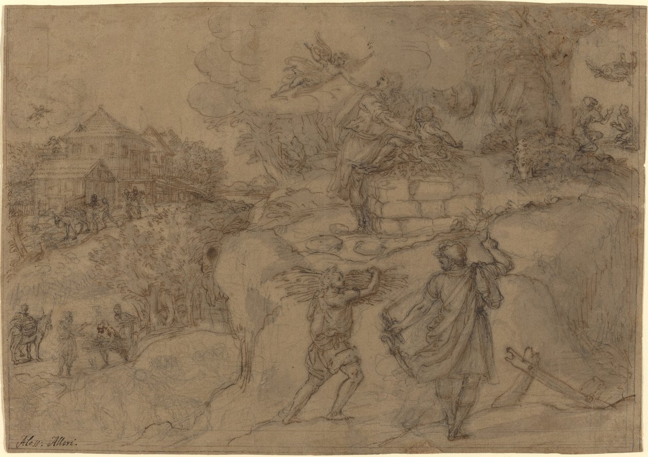 Sacrificio de Abraham de Alessandro Allori