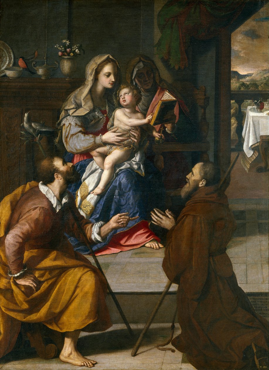 La Sagrada Familia del cardenal Fernando de Médicis de Alessandro Allori