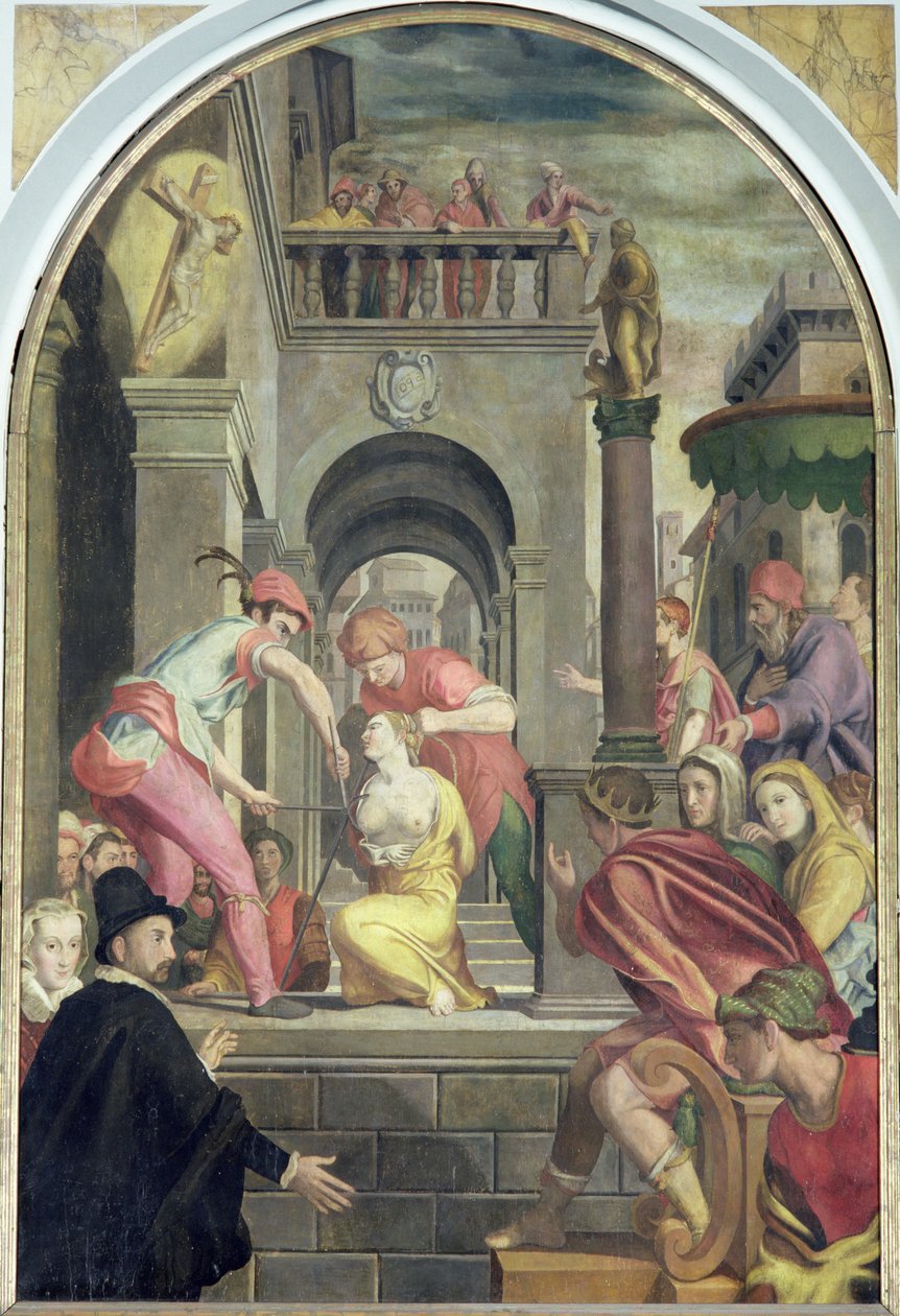 El martirio de Santa Águeda, 1585 de Alessandro Allori