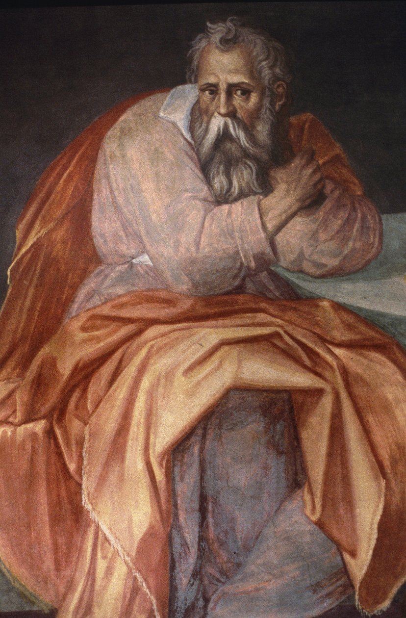 El profeta Jeremías, Ospedale degli Innocenti, Florencia (fresco) de Alessandro Allori