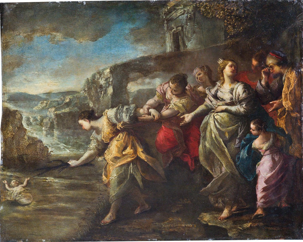 El hallazgo de Moisés de Alessandro Gherardini