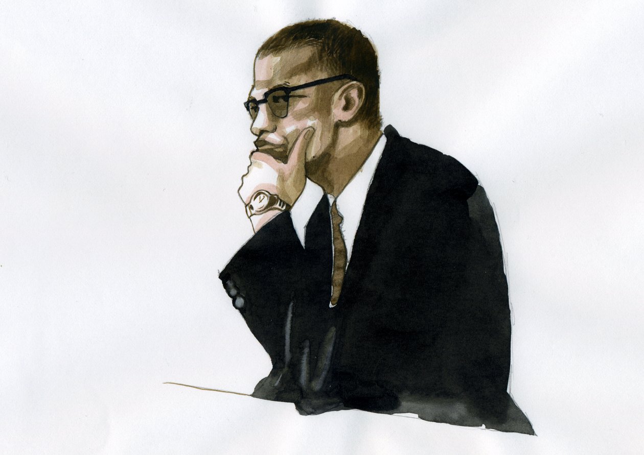 Malcolm X (1925-1965) Activista afroamericano de Alessandro Lonati