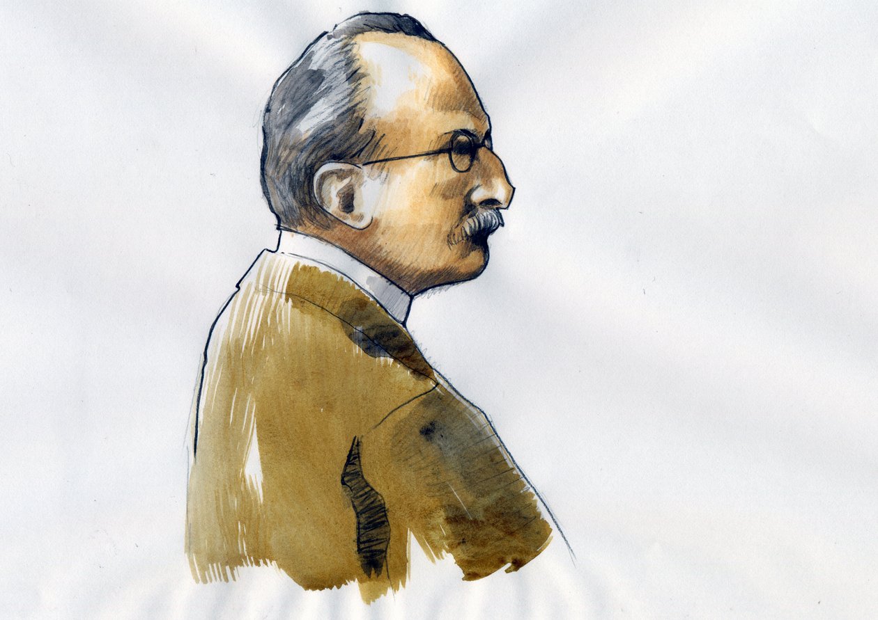 Max Planck, físico alemán (Retrato del físico alemán Max Planck (1868-1947)) de Alessandro Lonati