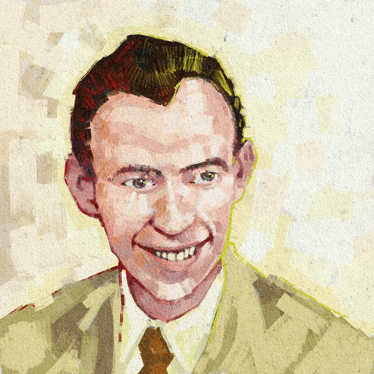 Retrato del biólogo James Watson, 2023 (ilustración) de Alessandro Lonati