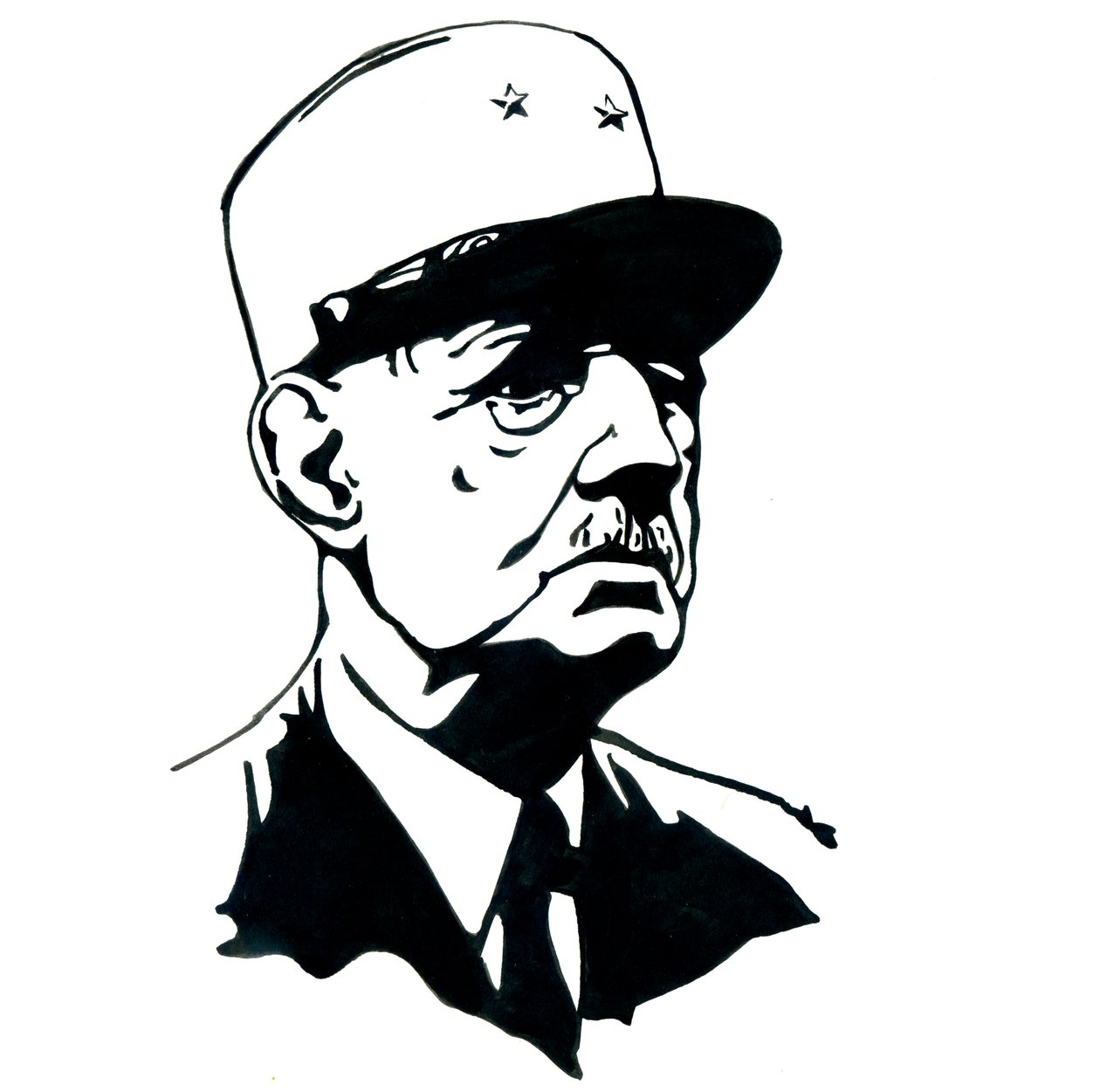Retrato del General Charles de Gaulle (1890-1970) de Alessandro Lonati