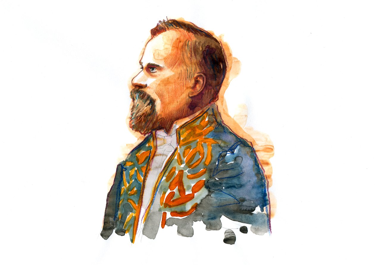 Retrato de Raymond Poincare (1860-1934) hacia 1914 en traje de la Legión de Honor (Portrait of Raymond Poincare French statesman 1914 ca) de Alessandro Lonati