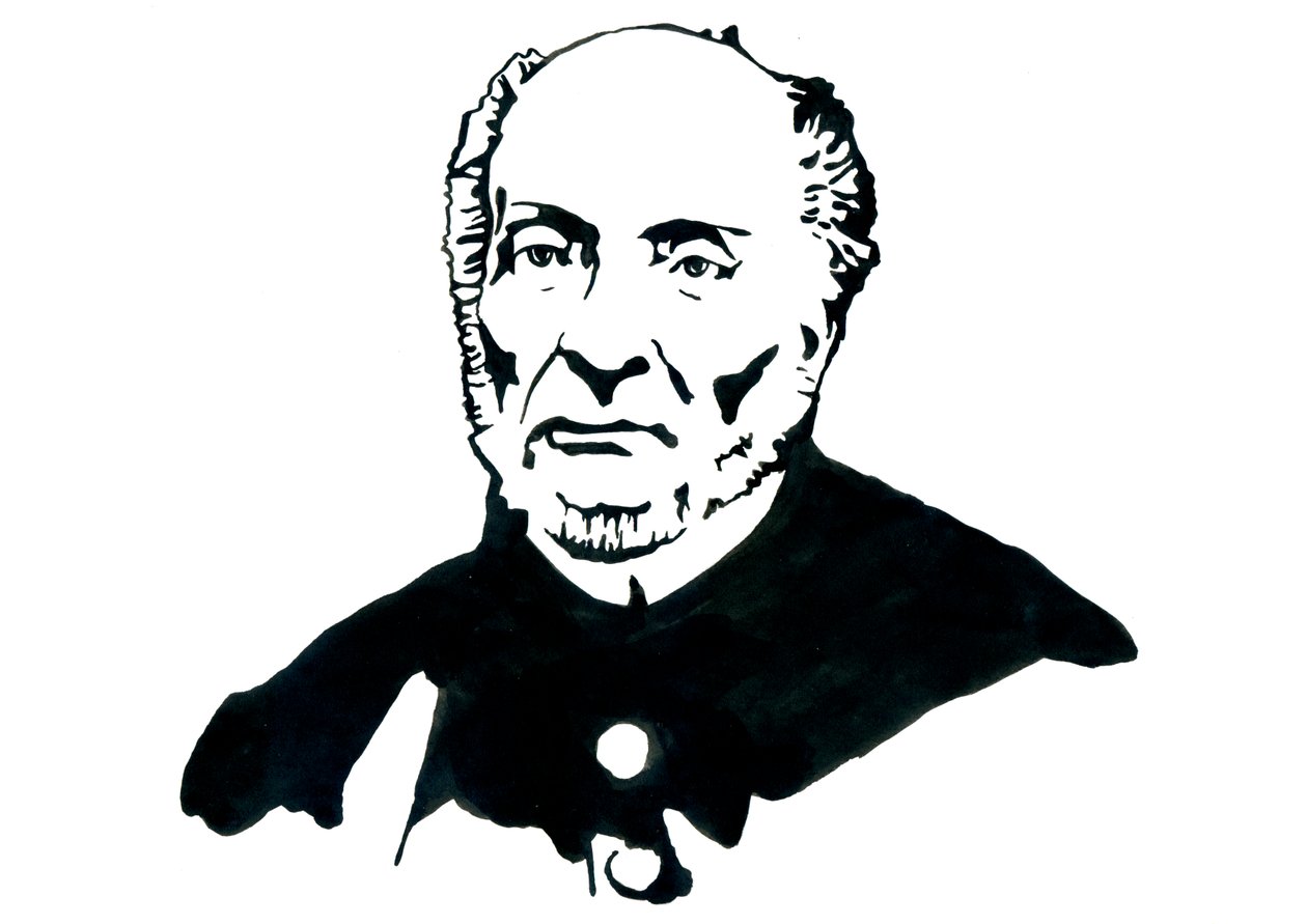 Representación de Victor Schoelcher (1804-1893) Político francés, Franc Macon, conocido por haber dirigido el Decret de l