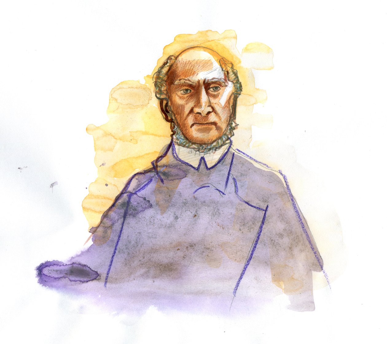 Representación de Victor Schoelcher (1804-1893) Político francés, Franc Macon, conocido por haber dirigido el Decret de l