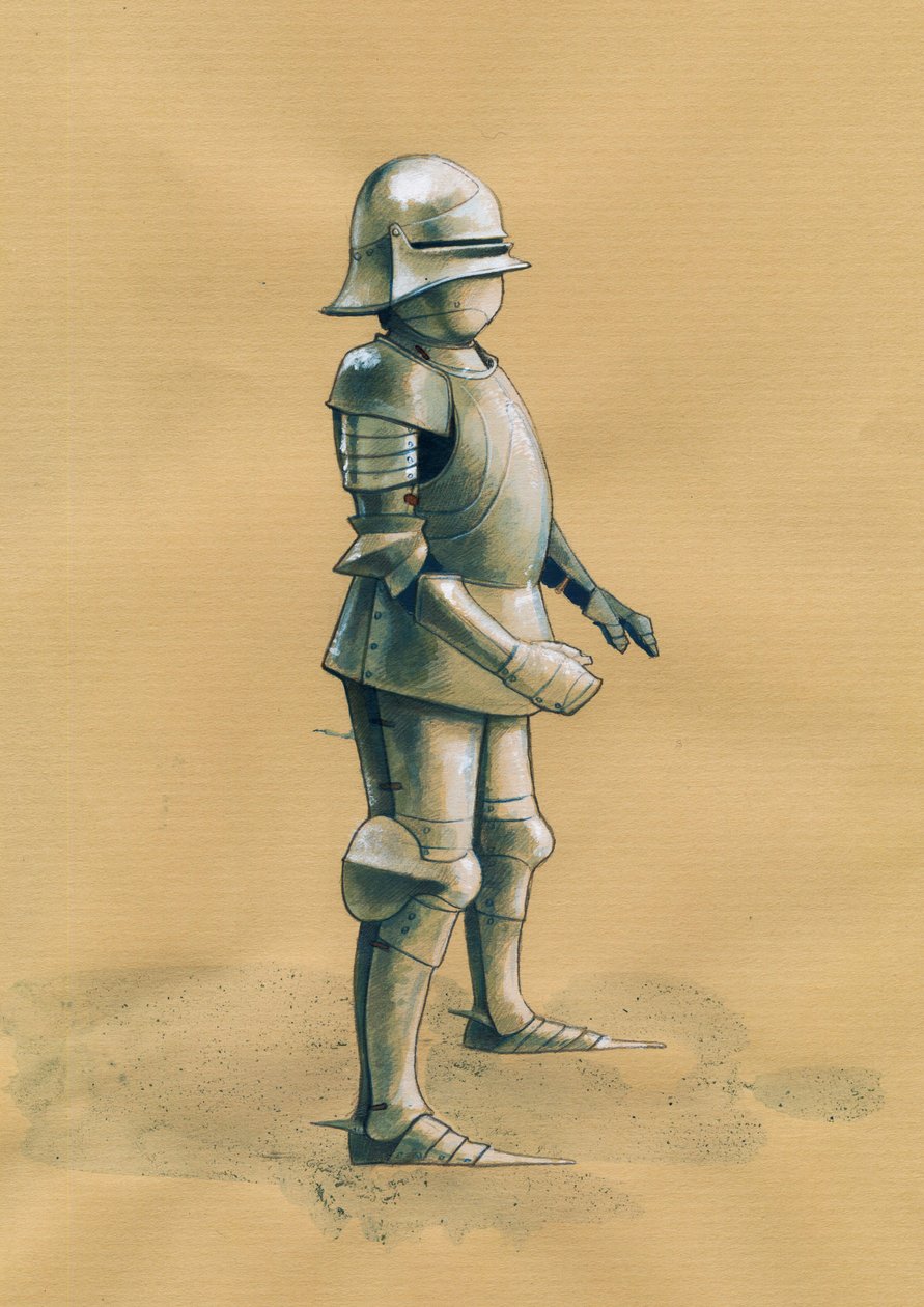 Armadura de soldado Ilustración de Alessandro Lonati de Alessandro Lonati