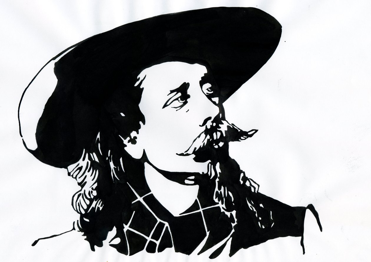 William Frederick Cody - Conocido como Buffalo Bill - Retrato de Buffalo Bill (1846-1917), Coronel William Cody de Alessandro Lonati