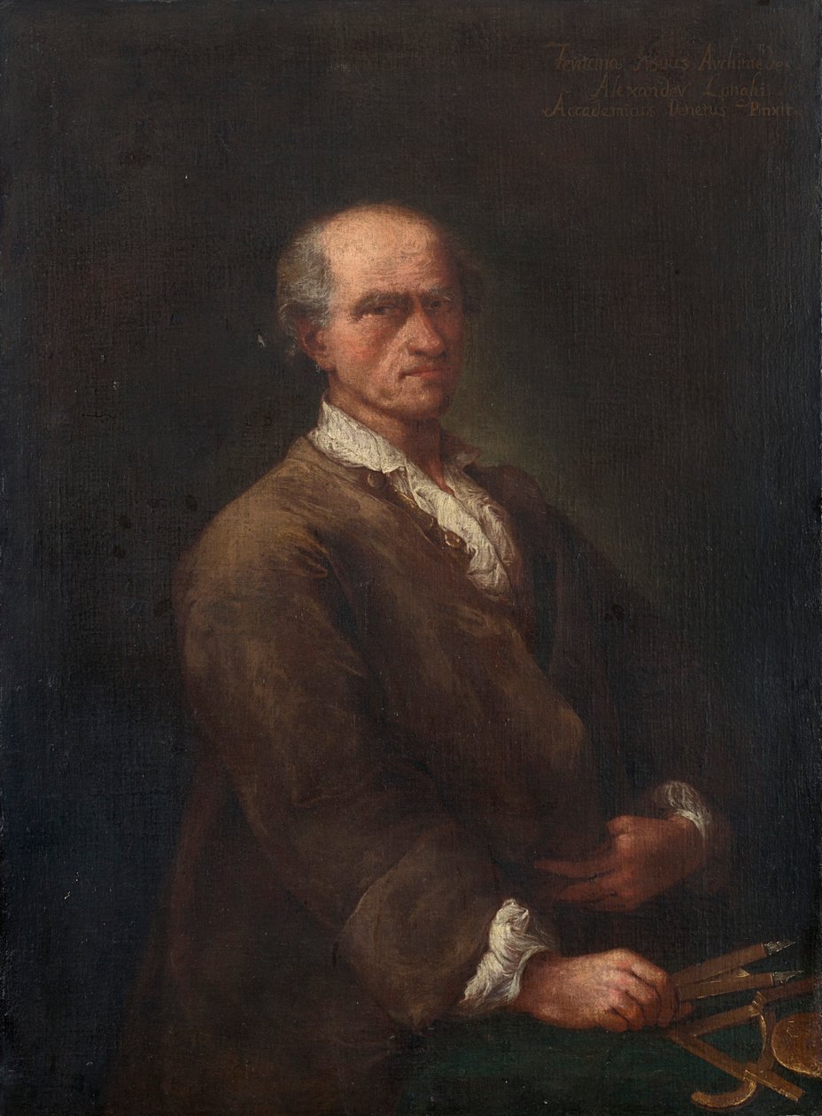 Retrato de Bartolomeo Ferracina 1692-1777 de Alessandro Longhi