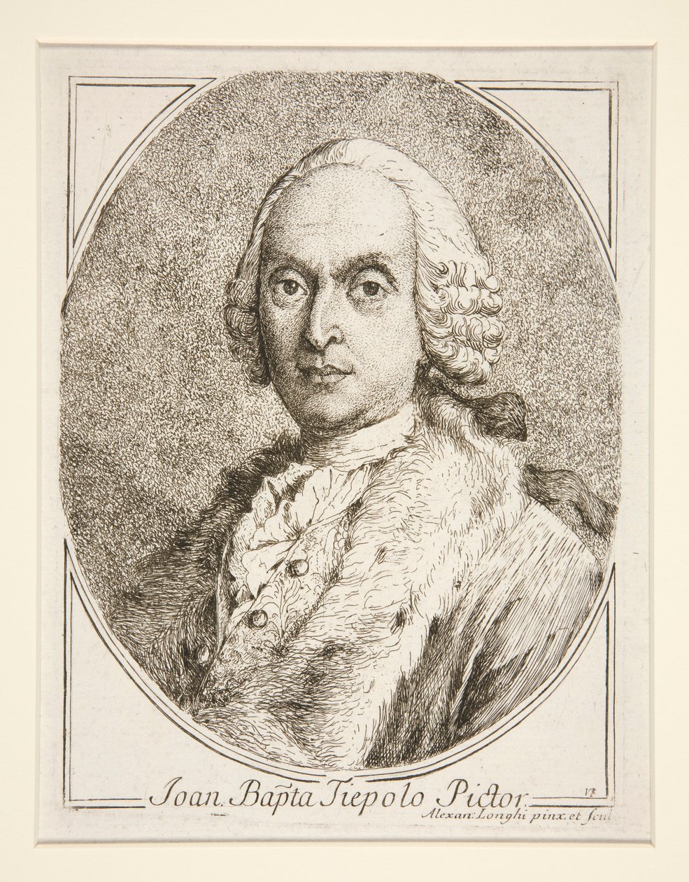 Retrato de G.B. Tiépolo de Alessandro Longhi