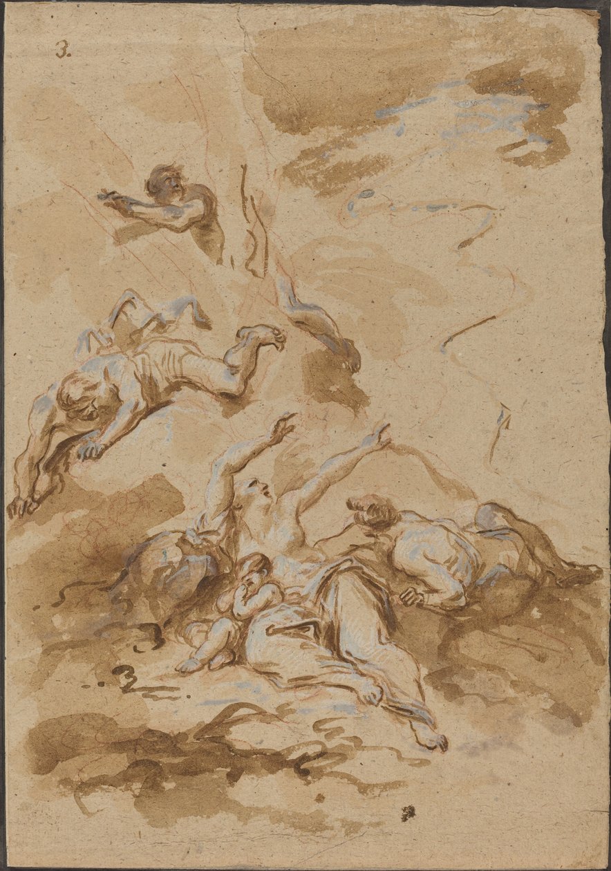 Figuras en una tormenta de Alessandro Magnasco