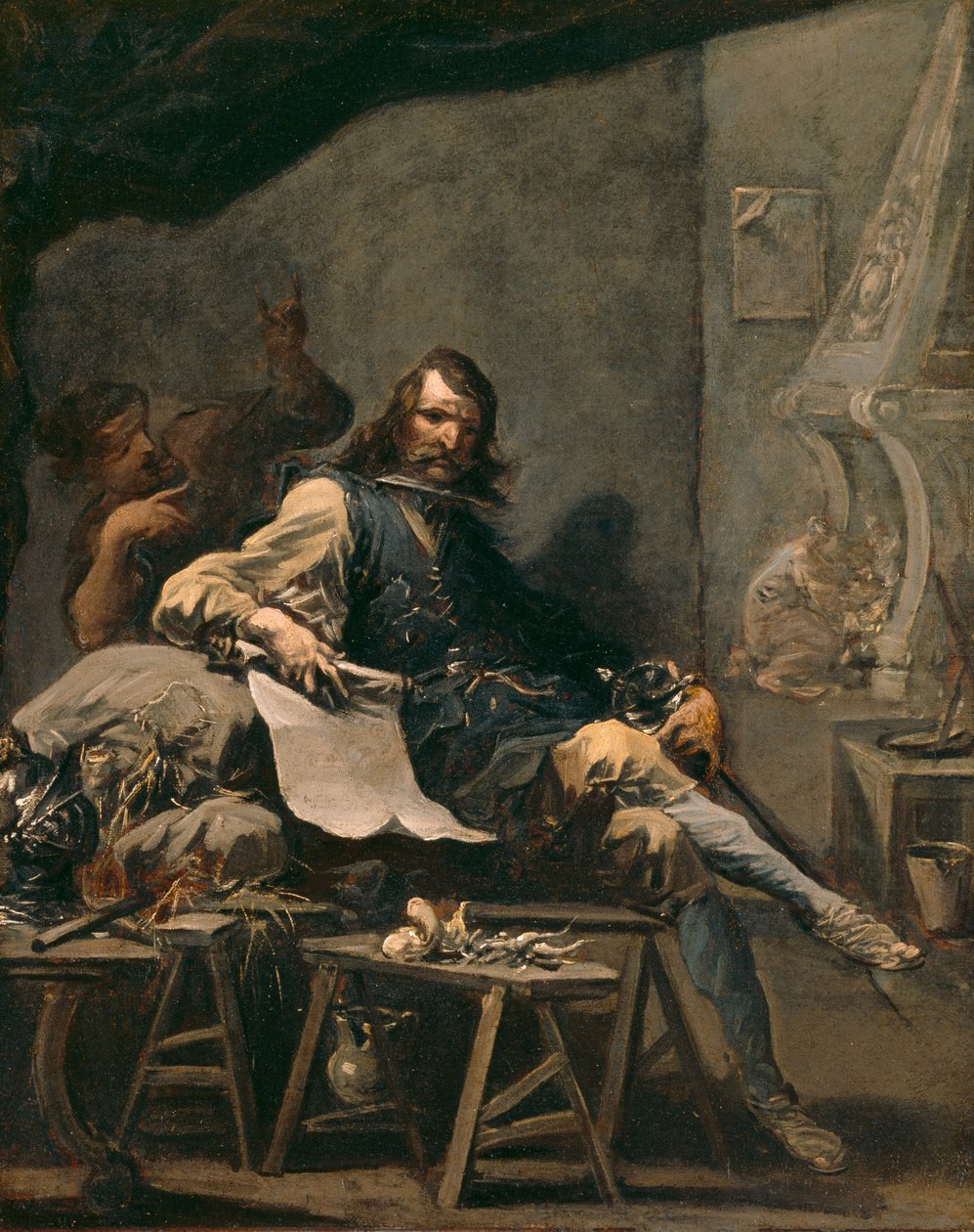 Sátira de un noble en la miseria de Alessandro Magnasco